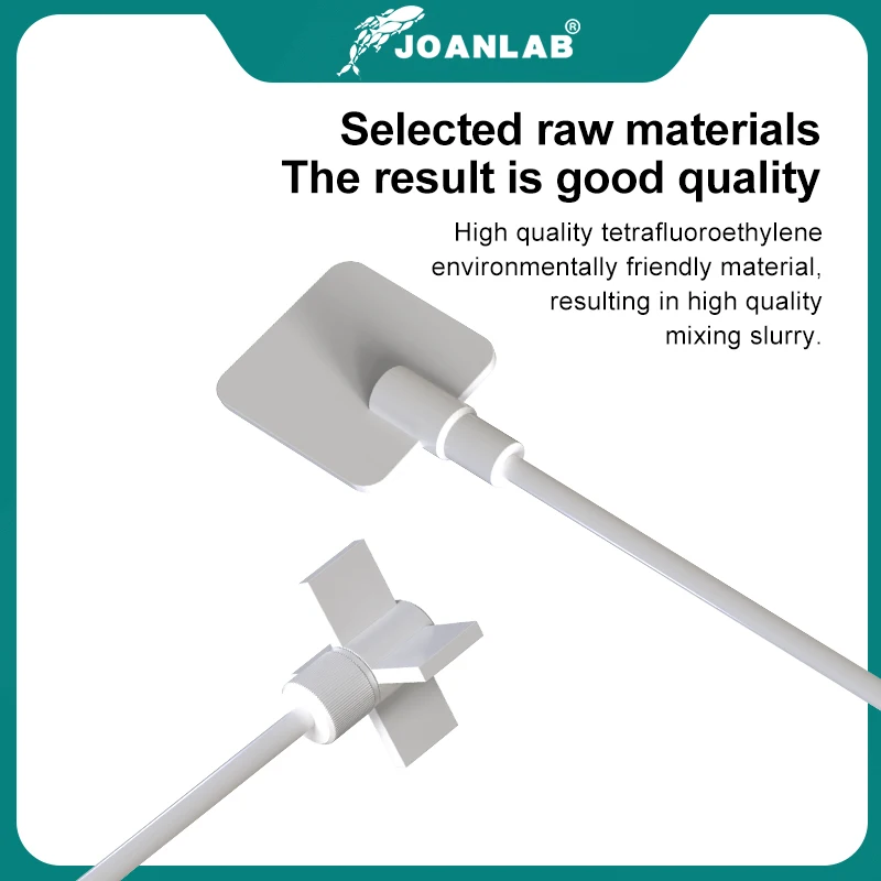 Imagem -04 - Joanlab Ptfe Agitando Rod Agitando Lâmina Suprimentos de Laboratório para Misturador Agitador 350 mm