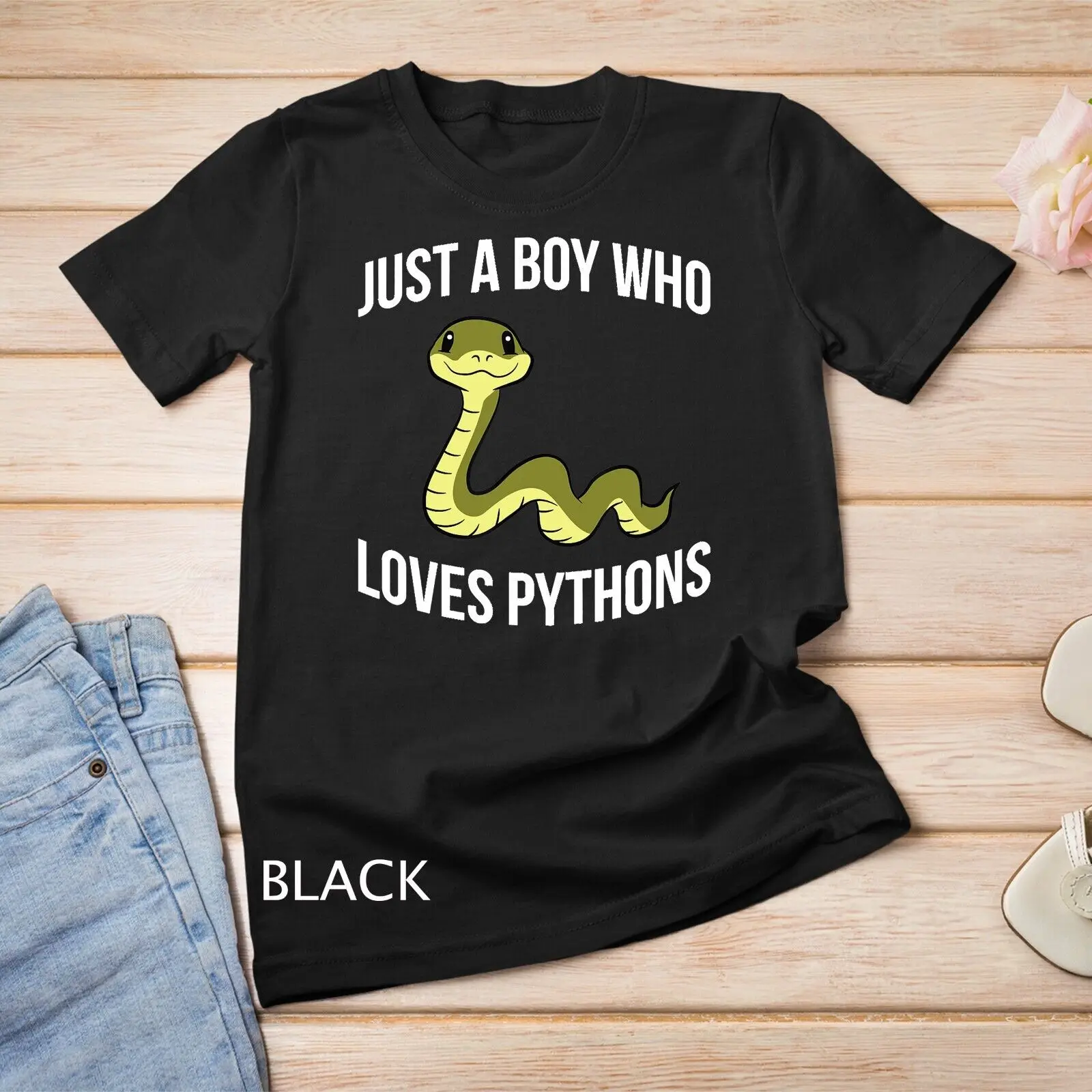 Snake Pet Boy Just a Boy Who Loves Python Snakes T-Shirt Unisex T-shirt