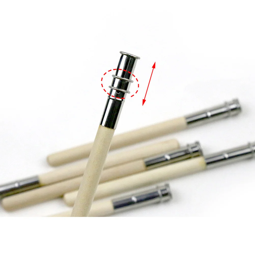 5 szt. Przedłużka do ołówków z drewnianą rączką do okrągłych i sześciokątnych ołówków, lekki uchwyt przedłużający, narzędzie do rysowania artystycznego, artykuły biurowe