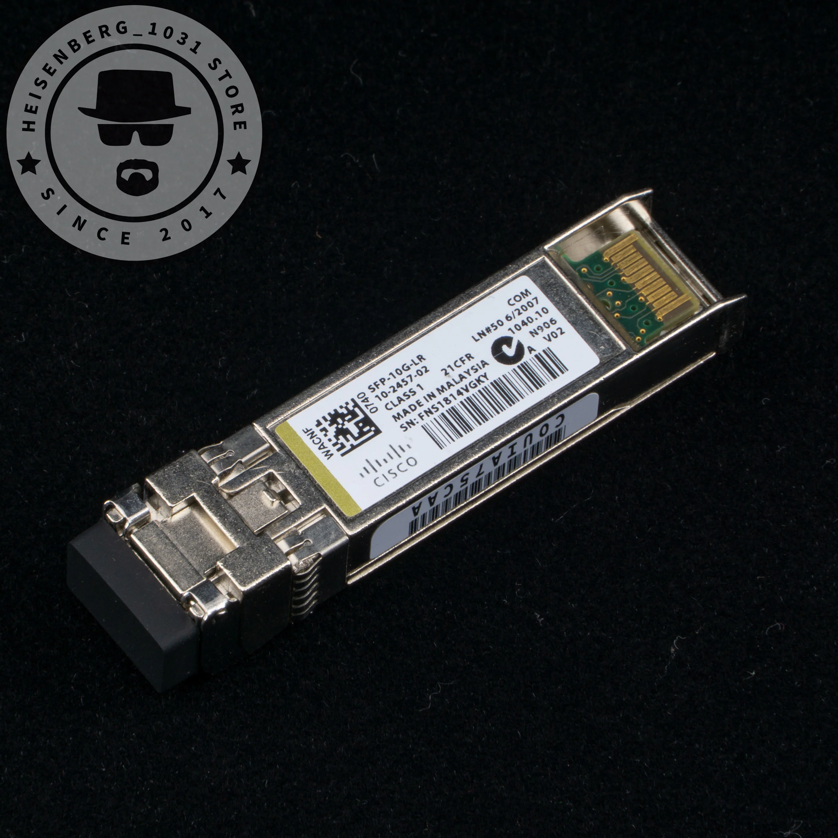 Cisco SFP-10G-LR 10GBASE-LR SFP+10-2457-02 V02 1310nm SMF 10GbE 10KM Optical Transceiver Refurbished