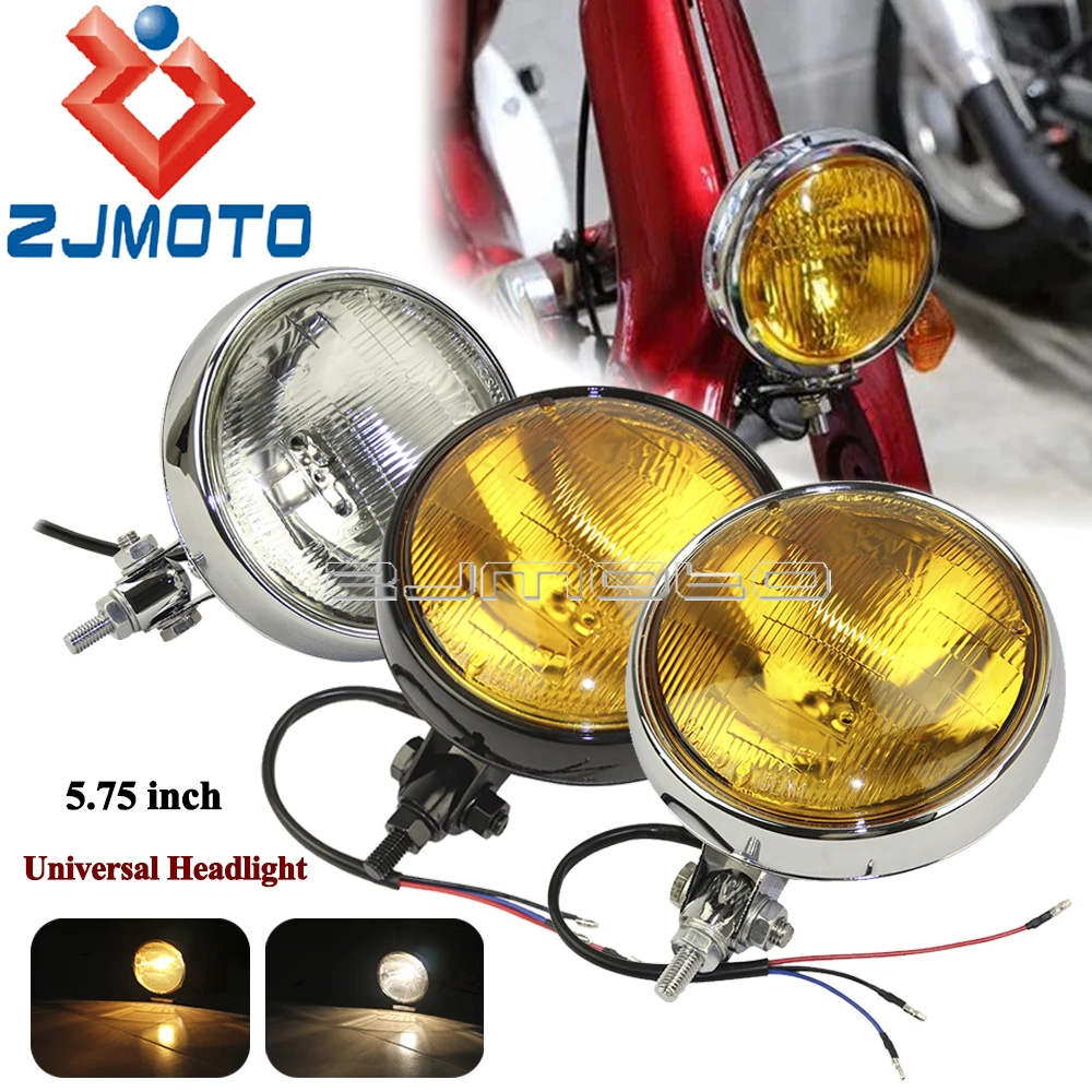 Universal Vintage Headlight Motorcycle 5.75\