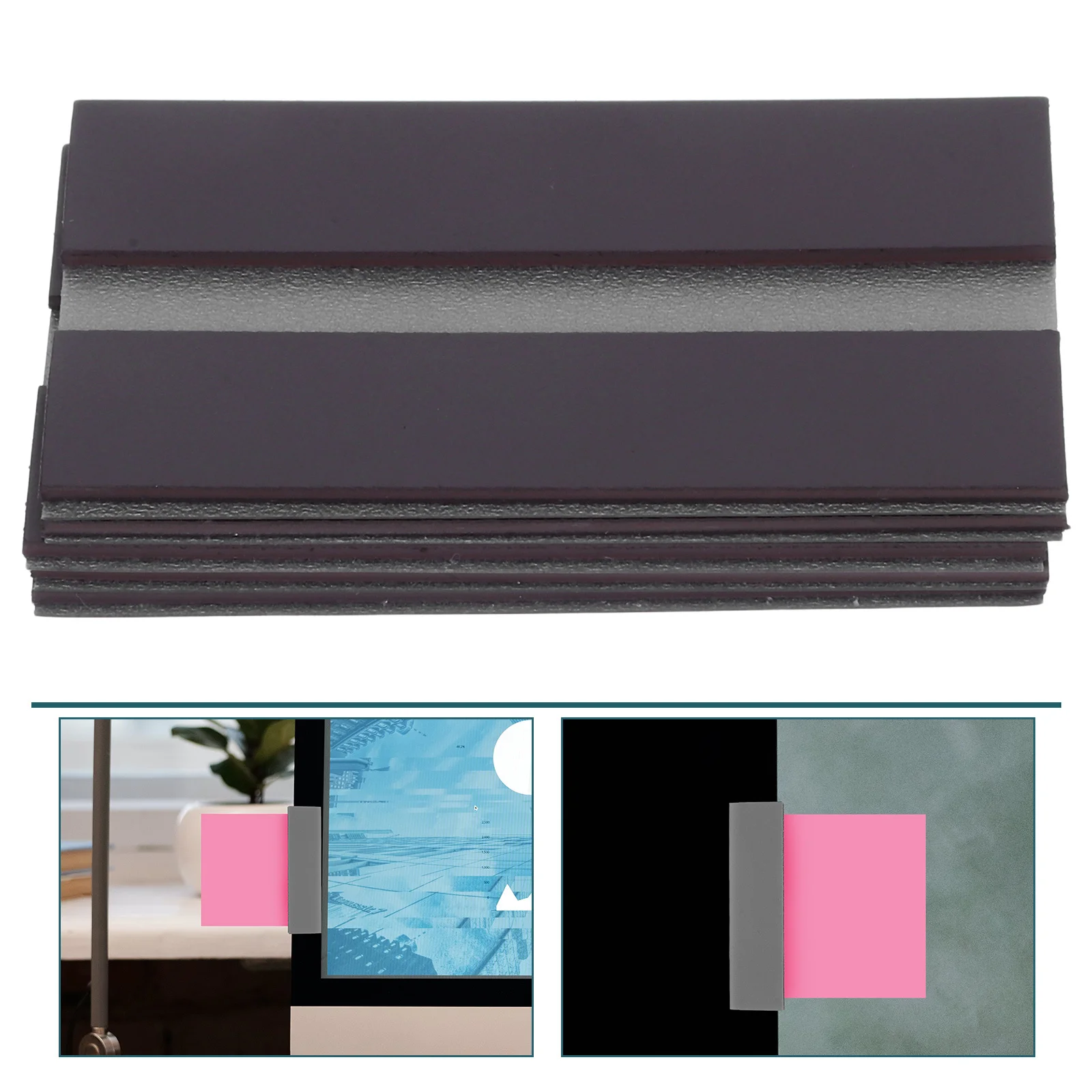 5 pçs clipes de papel magnéticos suporte de documentos magnético adesivo monitor memo braçadeira escritório foto exibição organizador ímã clipes de fotos