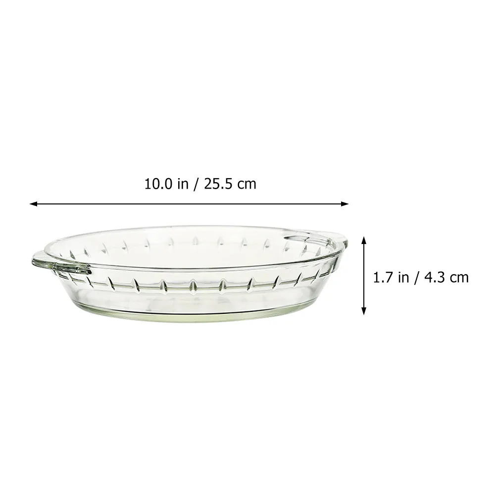 Tempered Glass Baking Dish Fish Steaming Pan Microwave Oven Safe Serving Plate Kitchen Bakeware for Dinner Party