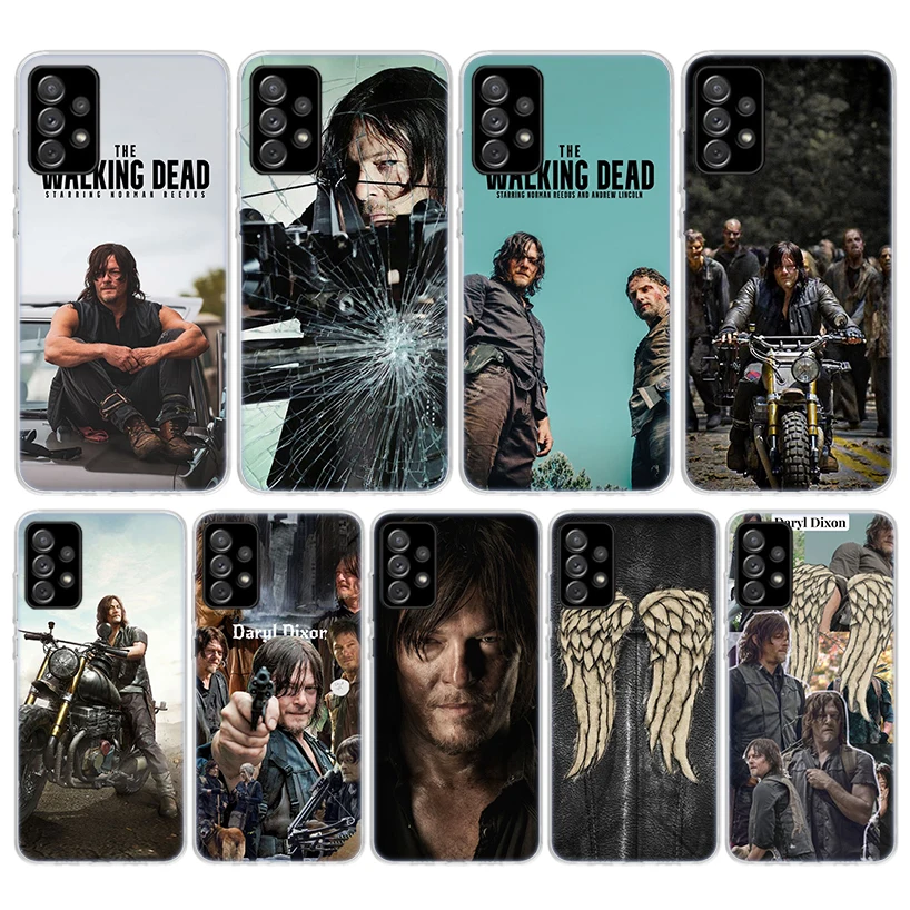 The Walking Dead Daryl Dixon Soft Phone Case For Samsung Galaxy A14 A13 A12 A15 A54 A53 A52 A55 A34 A33 A32 A35 A24 A23 A22 A25