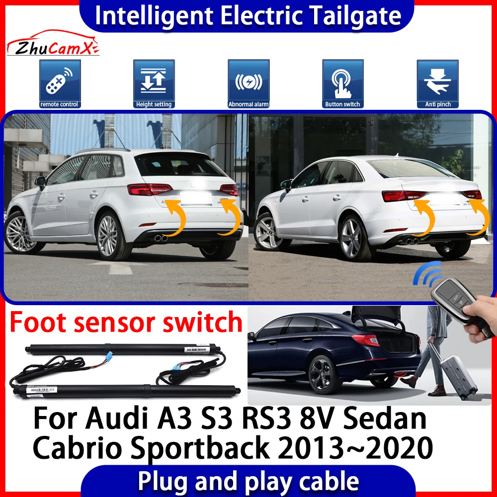 

Automatic Lifting kit Trunk Intelligent Electric Tail Gate Lift Tailgate for Audi A3 S3 RS3 8V Sedan Cabrio Sportback 2013~2020