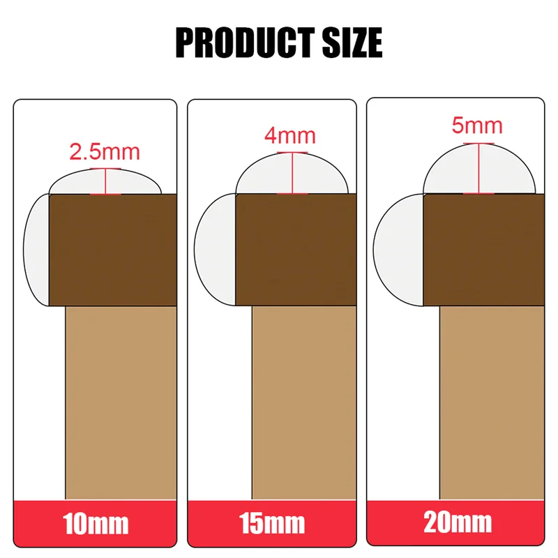 Tira de protección transparente de PVC para bebés con cinta de doble cara, protectores de esquina de protección de muebles para bordes de mesa de