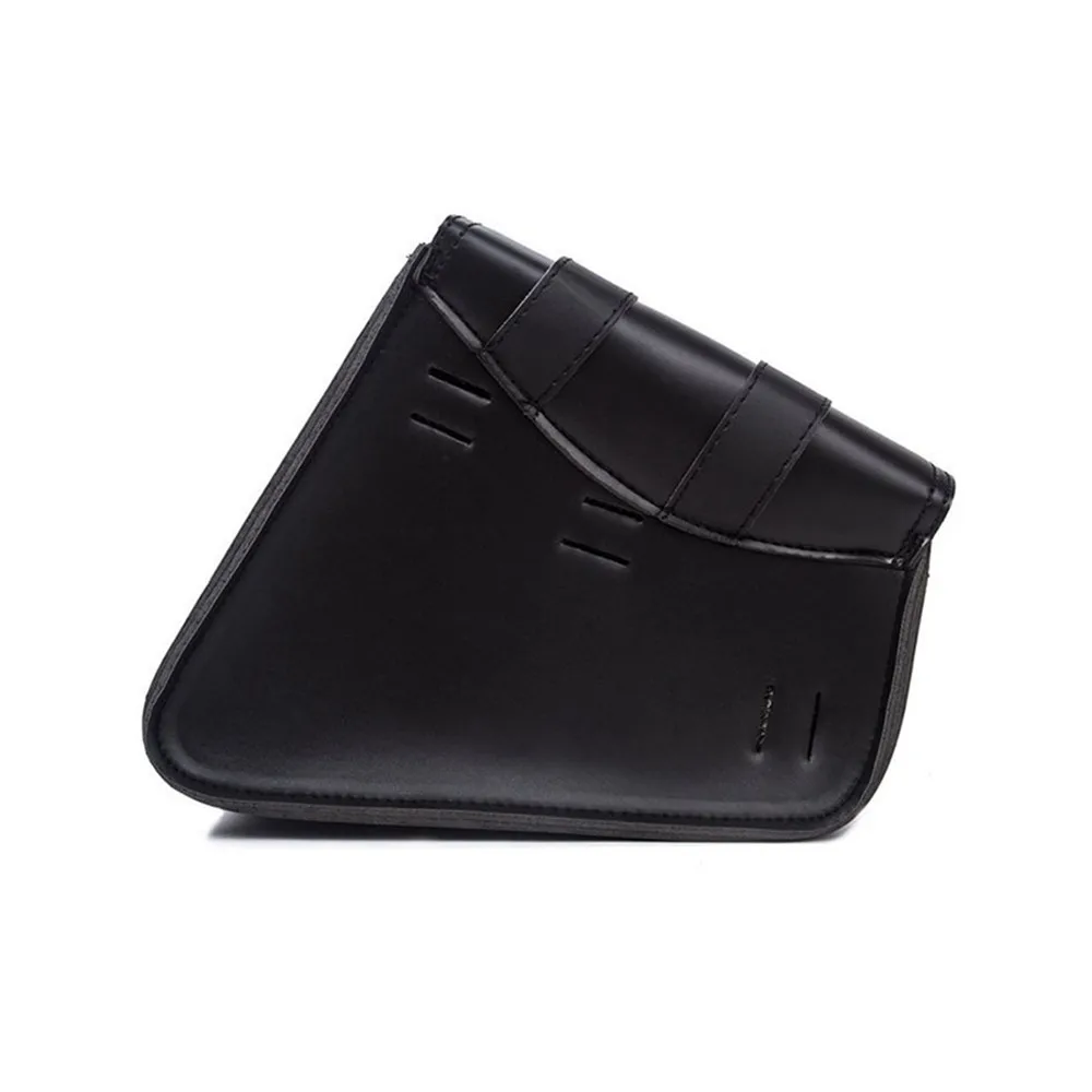 Motorcycle Side Saddle Bags PU Leather Swing Arm Tool Bag for Sportster XL883 1200 Honda Suzuki Universal Storage Saddlebags image 2