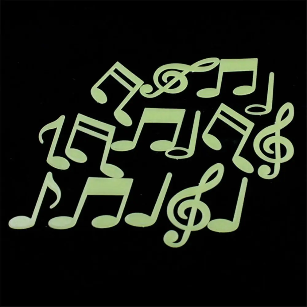 

15pcs/set Mini Musical Note Luminous Wall Stickers Glow In The Dark Stars Stickers for Kid's Bedroom Room Home Wall Decor