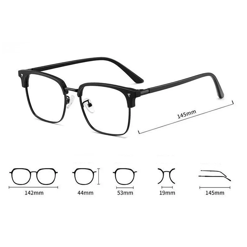 Discoloration Myopia Glasses for Women Men Ultralight Photochromic Nearsighted Eyeglasses Unisex Shortsighted Eyewear Diopter