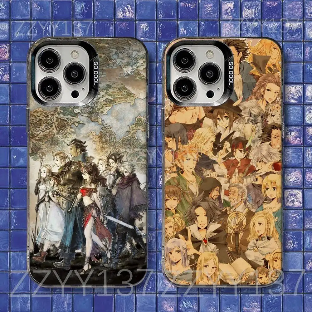 

Octopath Traveler 2 Game Phone Case For iPhone 17,16,15,14,13,12,11,Air,X,XR,Pro,Max,Plus Shockproof Matte Cover