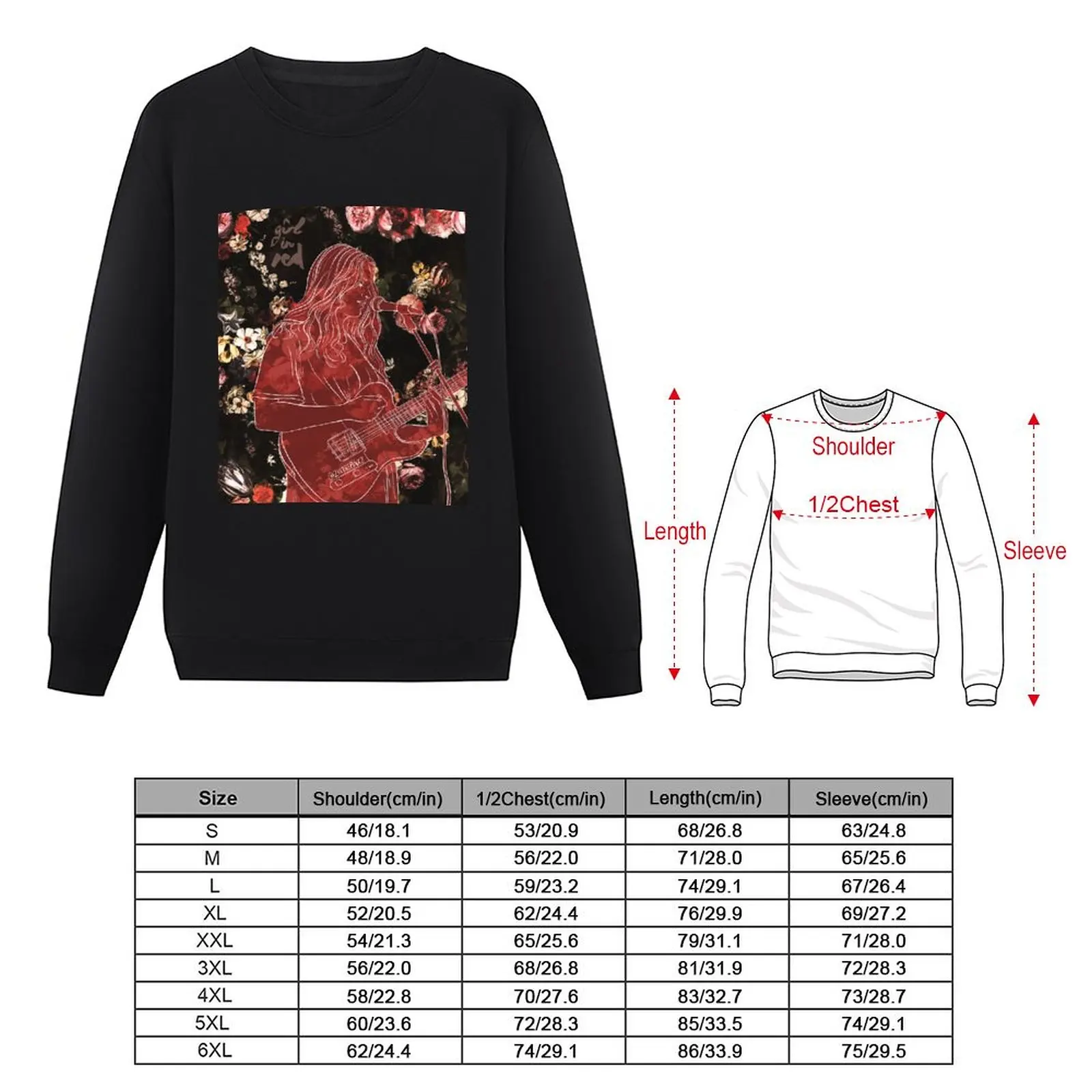 Girl in Red Sweatshirt anime clothes autumn clothes new sweatshirt