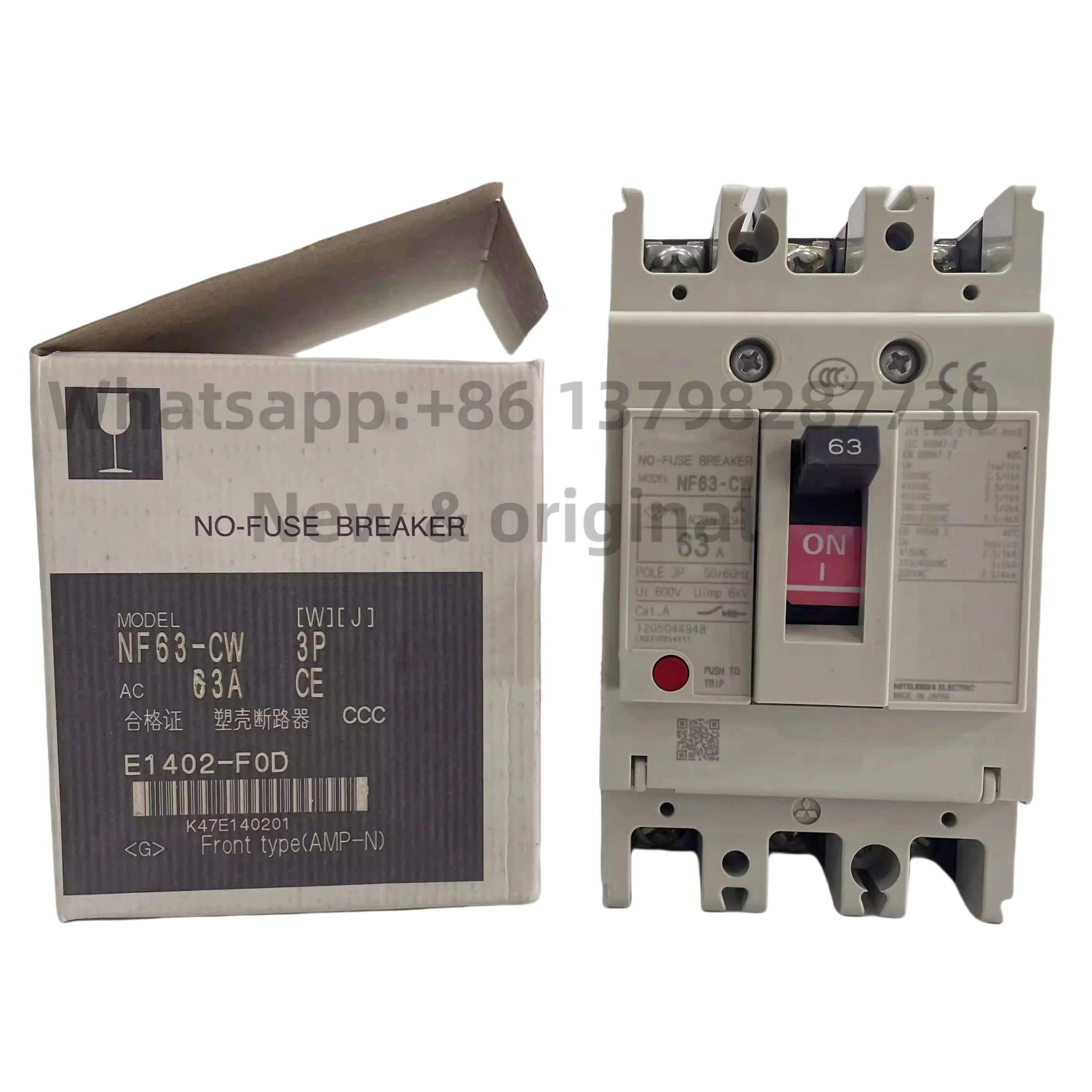 New original Molded case circuit breaker NF63-CW 3P 63A 63A white label 50A blue label