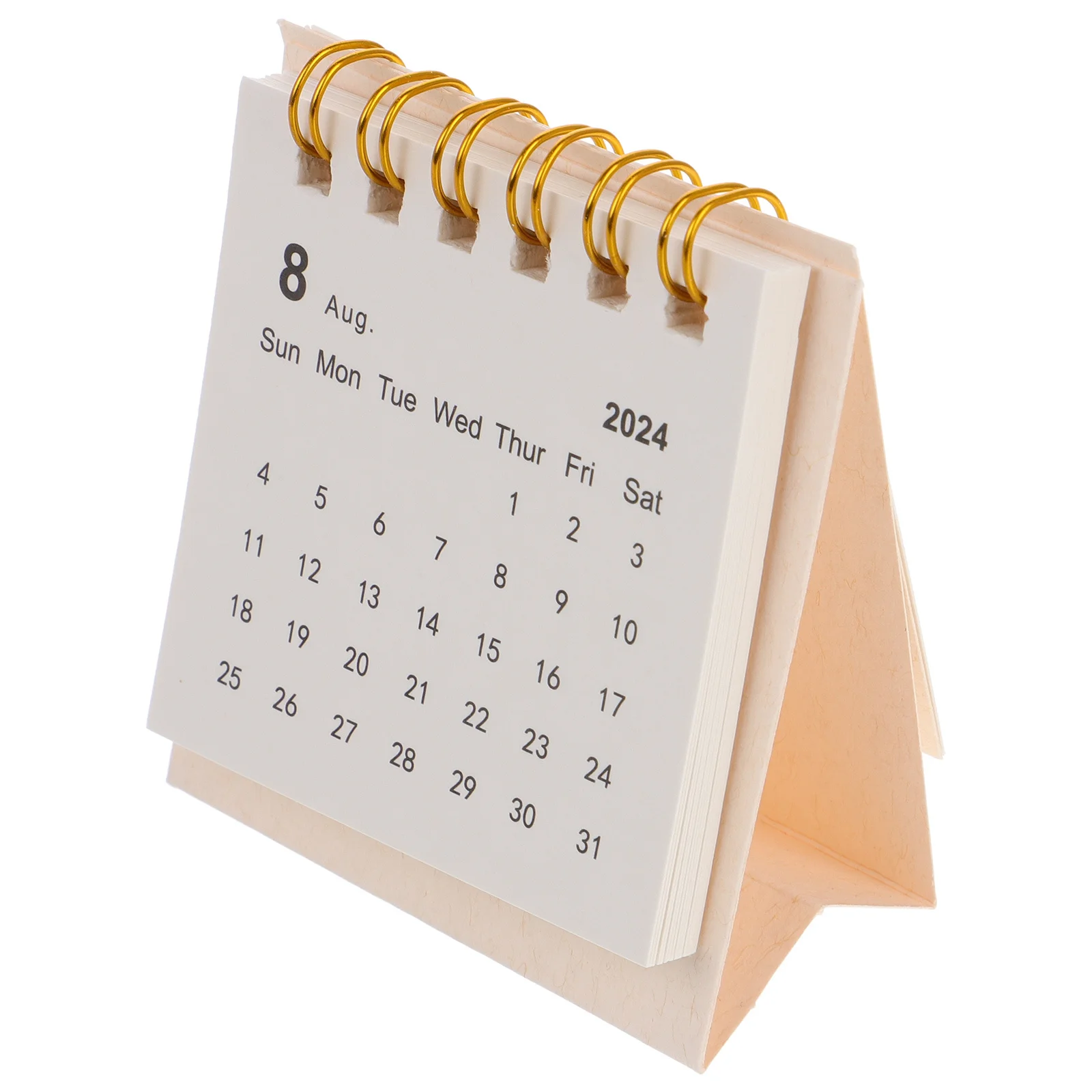 

Mini Desk Calendar 2024-2025 Portable Compact Standing Flip Calendar Smooth Writing Paper Material Cute Desktop Decor for Office