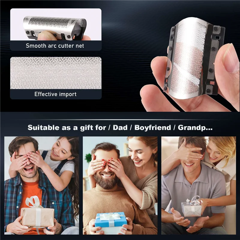 브라운 시리즈 110 120 130 140 150 전기 면도기용 ABBK-11B 쉐이버 포일 및 커터 교체품 (면도망)