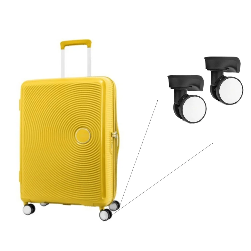 Durable Replacement Luggage Repair Your Suitcase with Smooth 360° Rotation Parts Accessories 066F