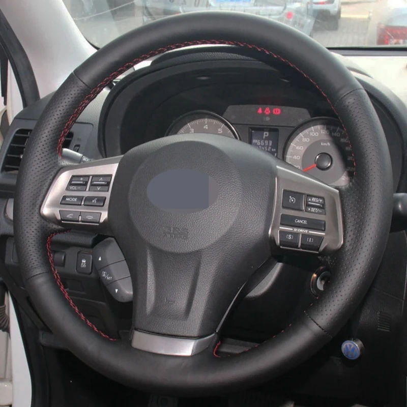

Черный чехол из натуральной кожи для Subaru Forester 2013-2015 Legacy 2013-2014 Outback 2013-2014 XV 2013