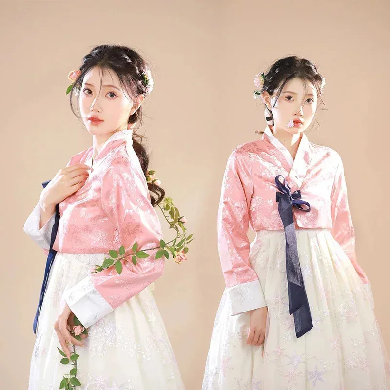 

ss13 Hanbok Palace корейский традиционный костюм для женщин элегантное роскошное платье ханбок принцесса косплей древний ретро длинный халат мы