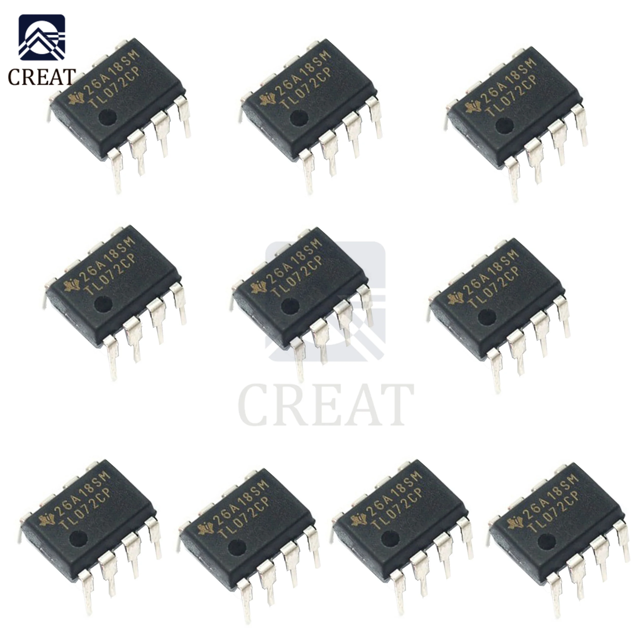 10 PCS/Lot IC Chips TL072CP TL072 DIP-8 LOW NOISE J-FET DUAL OP-Amplifier Original Integrated Circuits IC