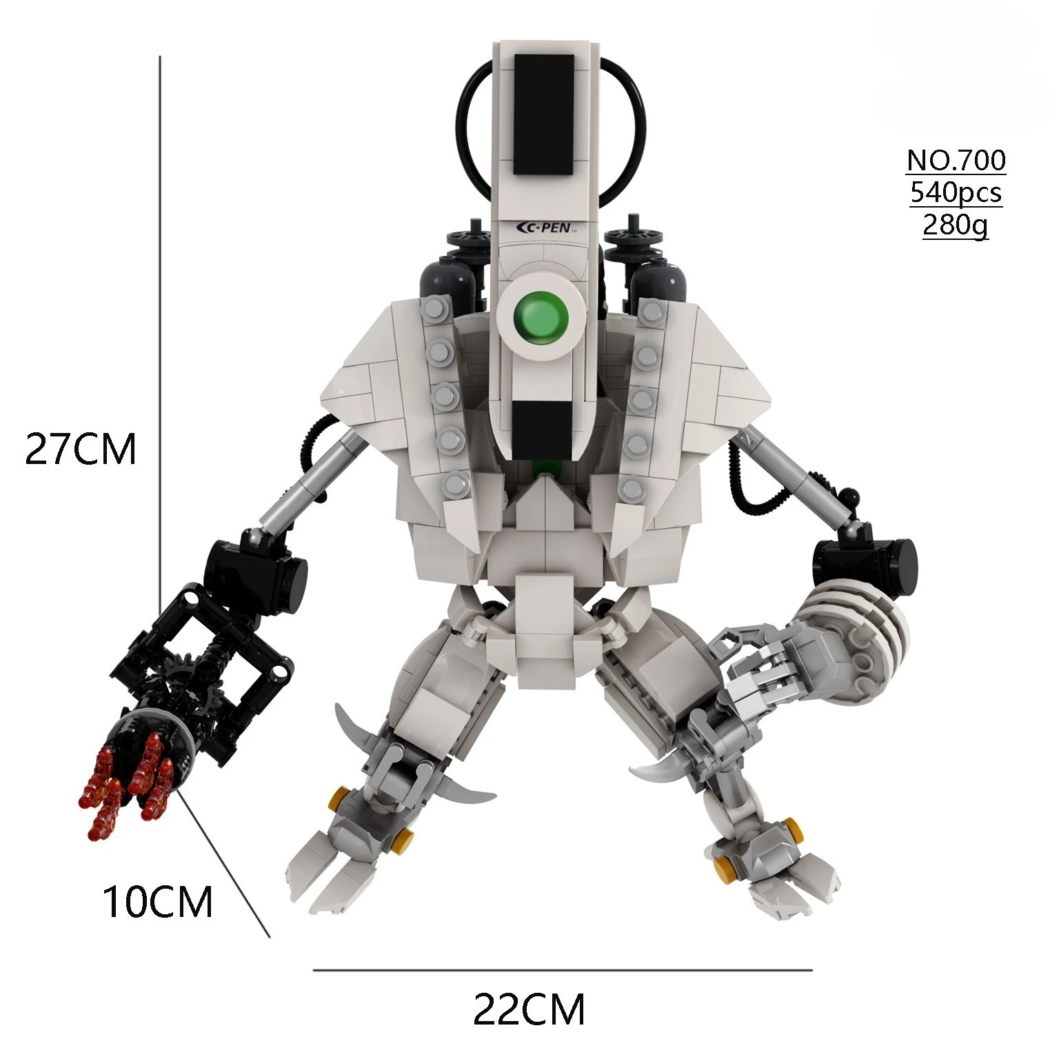 

Compatible With LEGO Skibidi Toilet MOC Abstract Building Blocks Multiverse Point Reading Pen Robot Bricks Toys
