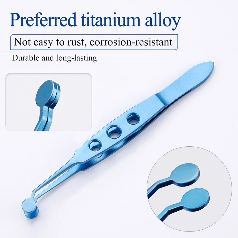 Titanium Alloy Meibomian Gland Forceps Massage Forceps Eyelid Surgery Clip Eye Blockage Removal Physiotherapy Tool