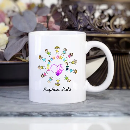 Personalized kindergarten teacher mug cup