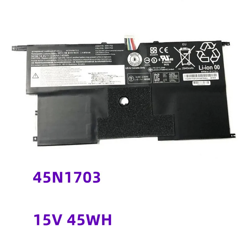 lenovo thinkpad x1 carbon laptop battery 15v 45wh 00hw002 00hw003 45n1700 45n1701 45n1702 45n1703 gen 20a7 20a8 2014 01