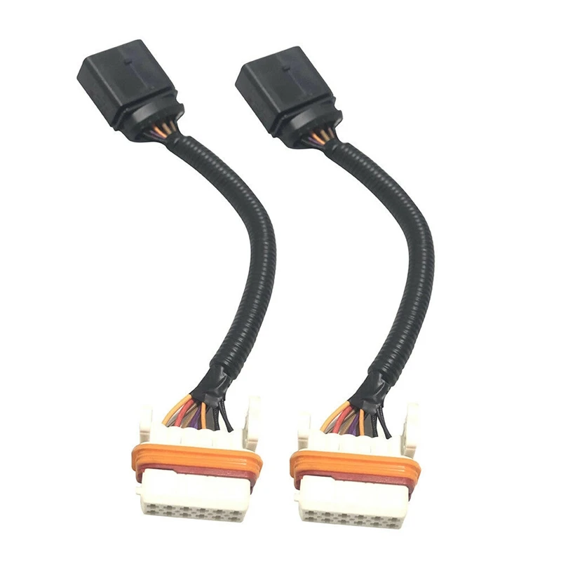 2Pcs Headlight Wiring Harness Adapters For 2004-07 Touareg 7L6971071A HID Headlight Wiring Harness Left Or Right