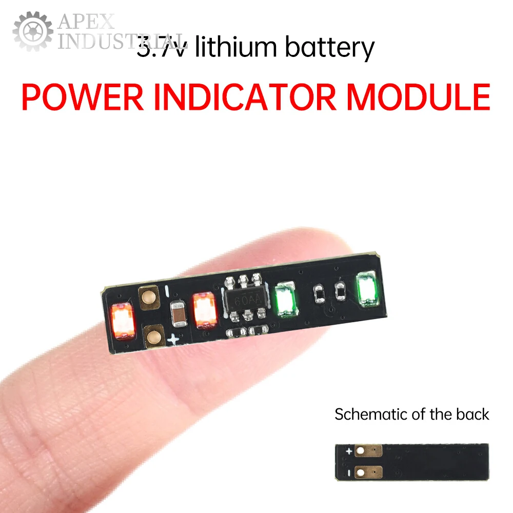 5PCS 1S Ternäre Lithium-Batterie Power Anzeige Modul Mini LED Batterie Kapazität Bord Power Display Modul 3,7-4,2 V Großhandel