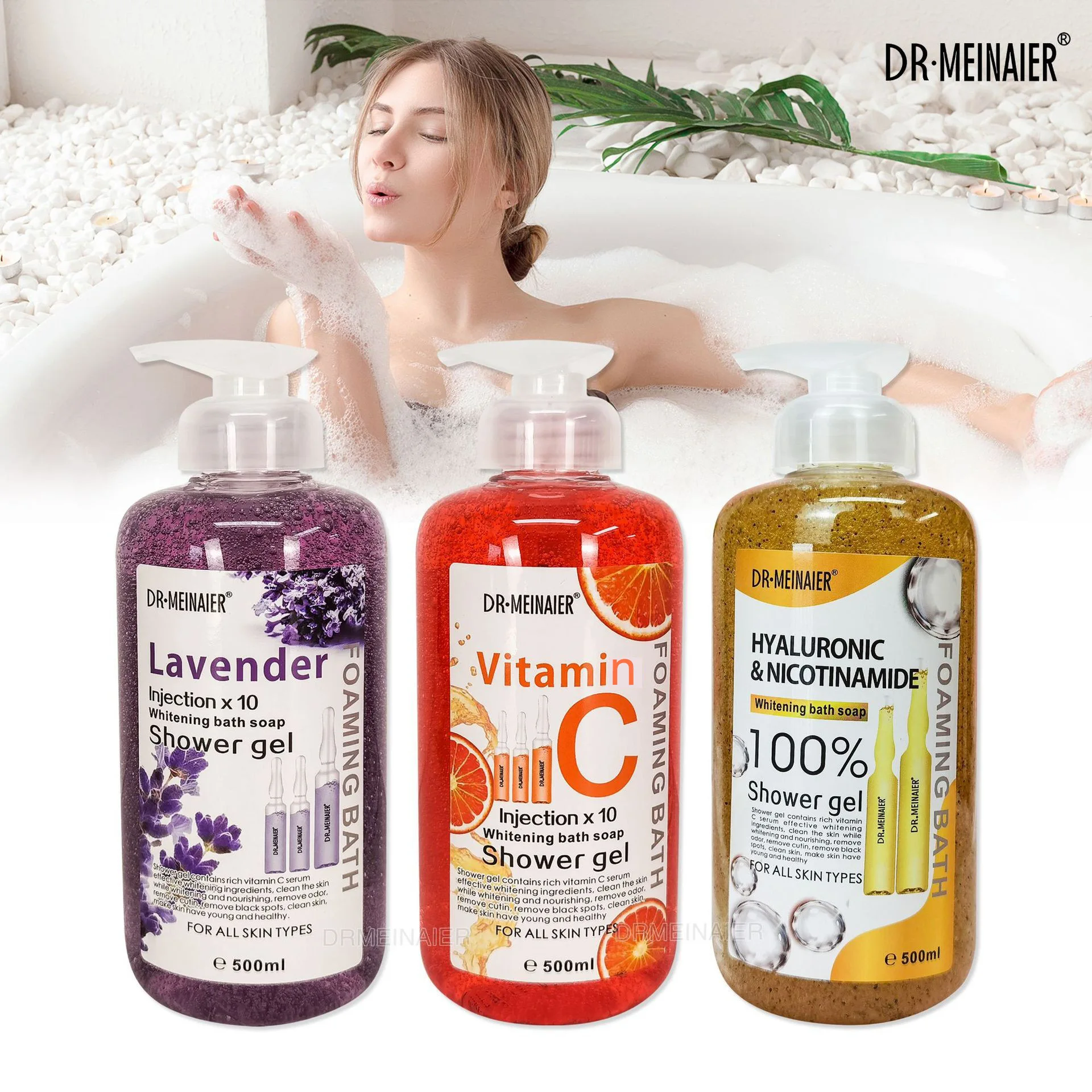 فيتامين C غسل الجسم رغوة حريرية منعش ترطيب البشرة عطر دائم اشراق لون البشرة إزالة البقع الداكنة العناية بالبشرة #1