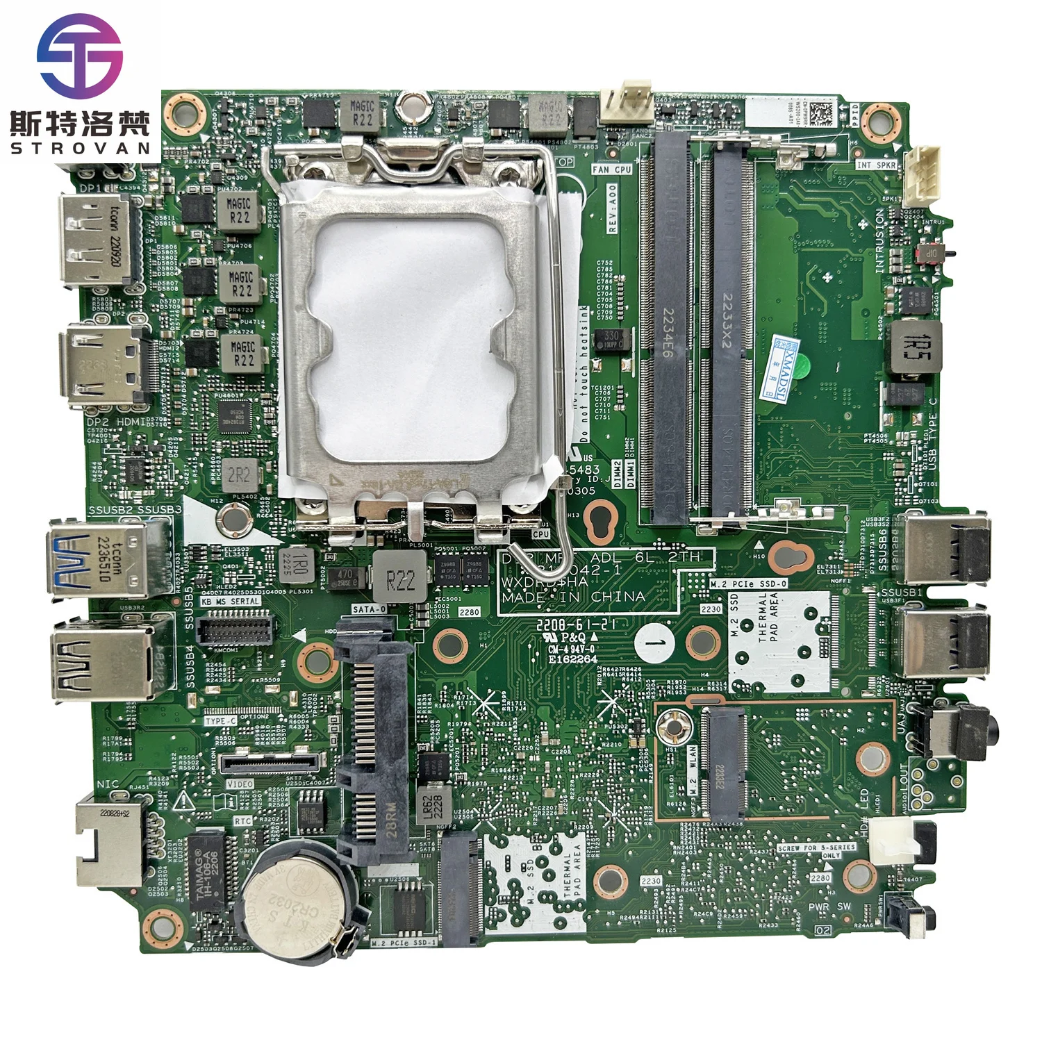 

For Dell Optiplex 3000 Micro MFF Motherboard Socket LGA1700 057FFP 57FFP 09CKT0 9CKT0 0PW9RR PW9RR DDR4
