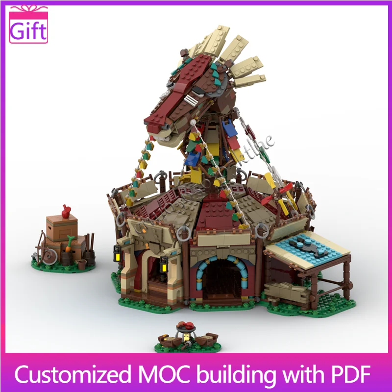 2492 PCS MOC Customize Wooden House Building Blocks Bricks Model Children Educational DIY Assembly Toys Christmas Surprise Gift