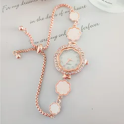 Floral Women's Watches Luxury Quartz Wristwatches Simple Watches Casual Girls Bracelet Clock Gift Ladies Watch Reloj Para Mujer
