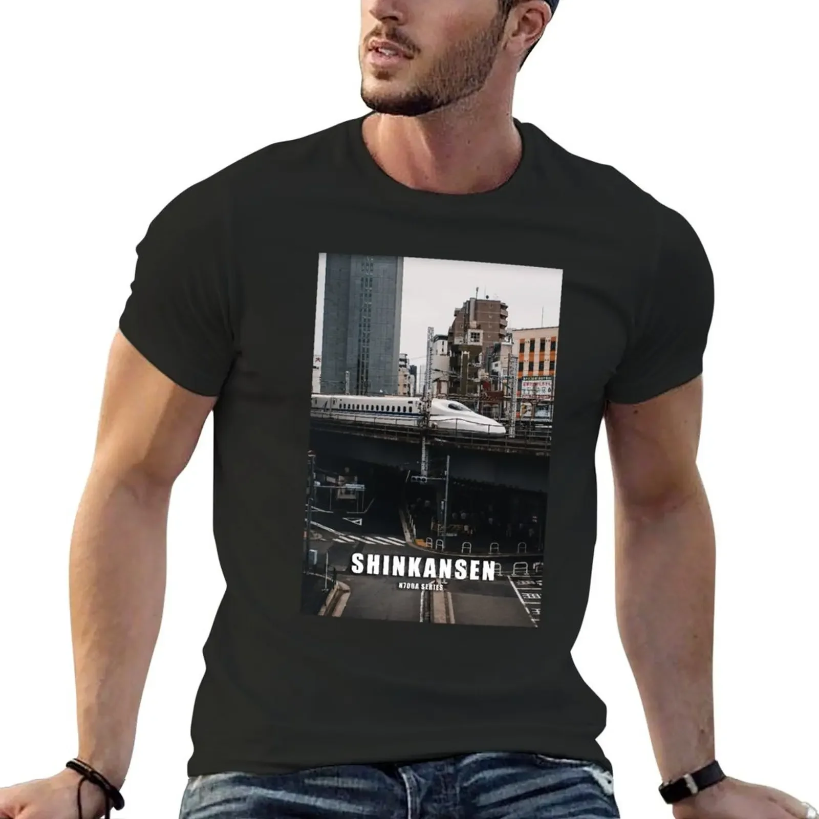 

Shinkansen Bullet Train, Tokyo - N700A Series T-Shirt blacks luxury designer outfits for men