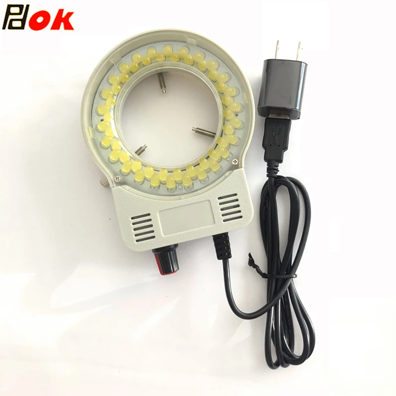 Microscopio ajustable de Color, lámpara de anillo LED, iluminación de ángulo bajo, fuente de luz LED en forma de anillo para visión de máquina y microscopio