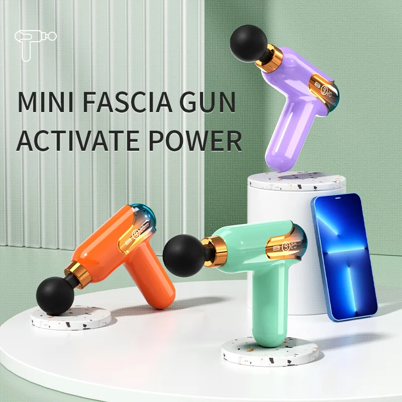 LCD Display Massage Gun Portable Electric Massager For Body Neck Shoulder Leg Deep Tissue Muscle Sport Relaxation Pain Relief