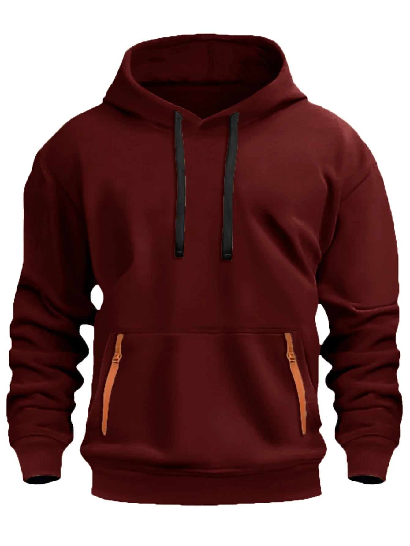 2025 جديد متعدد الجيوب سستة الصوف انخفض الكتف مقنعين البلوز الرجال النساء حجم كبير فضفاض البلوز موضة البلوز #5