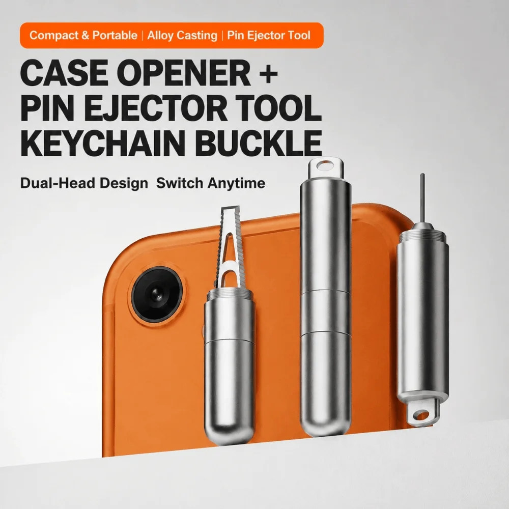 Compact 2 in 1 SIM Card Remover Tape Cutting Blunt Tip Package Opener Detachable Portable Reset Needle Parcel Opening