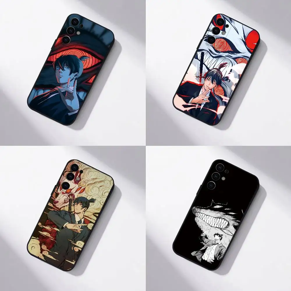 Chainsaw man Hayakawa Aki Phone Case For Samsung S25,S24,S21,S22,S23,S30,Ultra,S20,Plus,Fe,Lite,Note,10,Black Cover