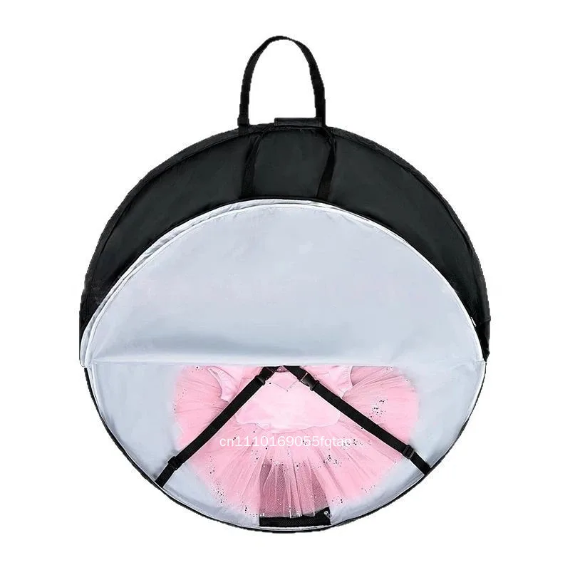 Portable Ballet Tutu Skirt Bag Dance Costume Organizer With Inner Buckle Handle Uniform Tulle Skirt Accessory Storage Bag