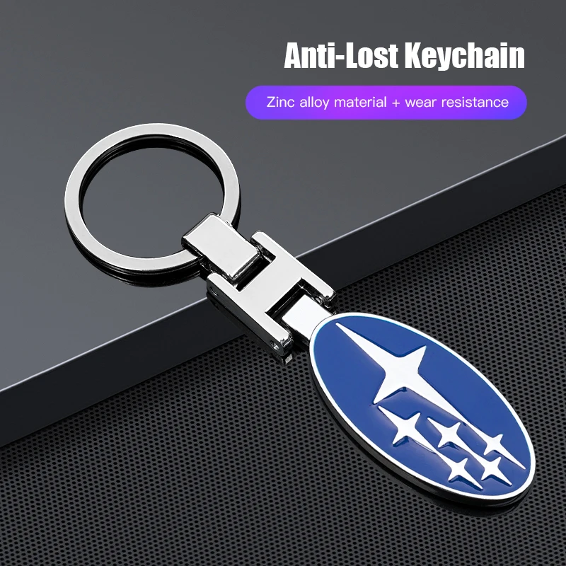 Llavero de aleación de zinc con logotipo de coche, accesorios para Subaru STI WRX Forester Impreza Legacy Outback XV BRZ Tribeca