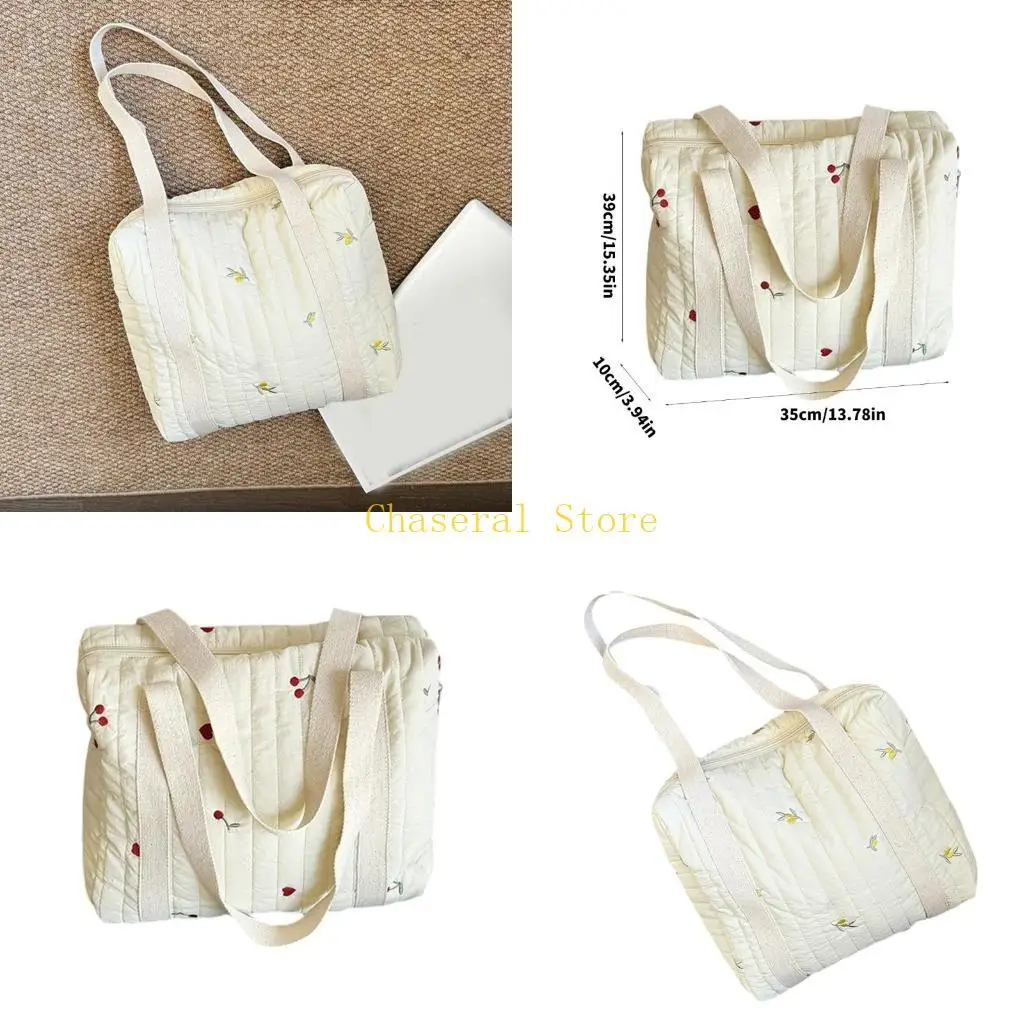 

E7CE Trendy Mom Bag Portable Mummy Shoulder Bag Big Capacity Organiseer Case