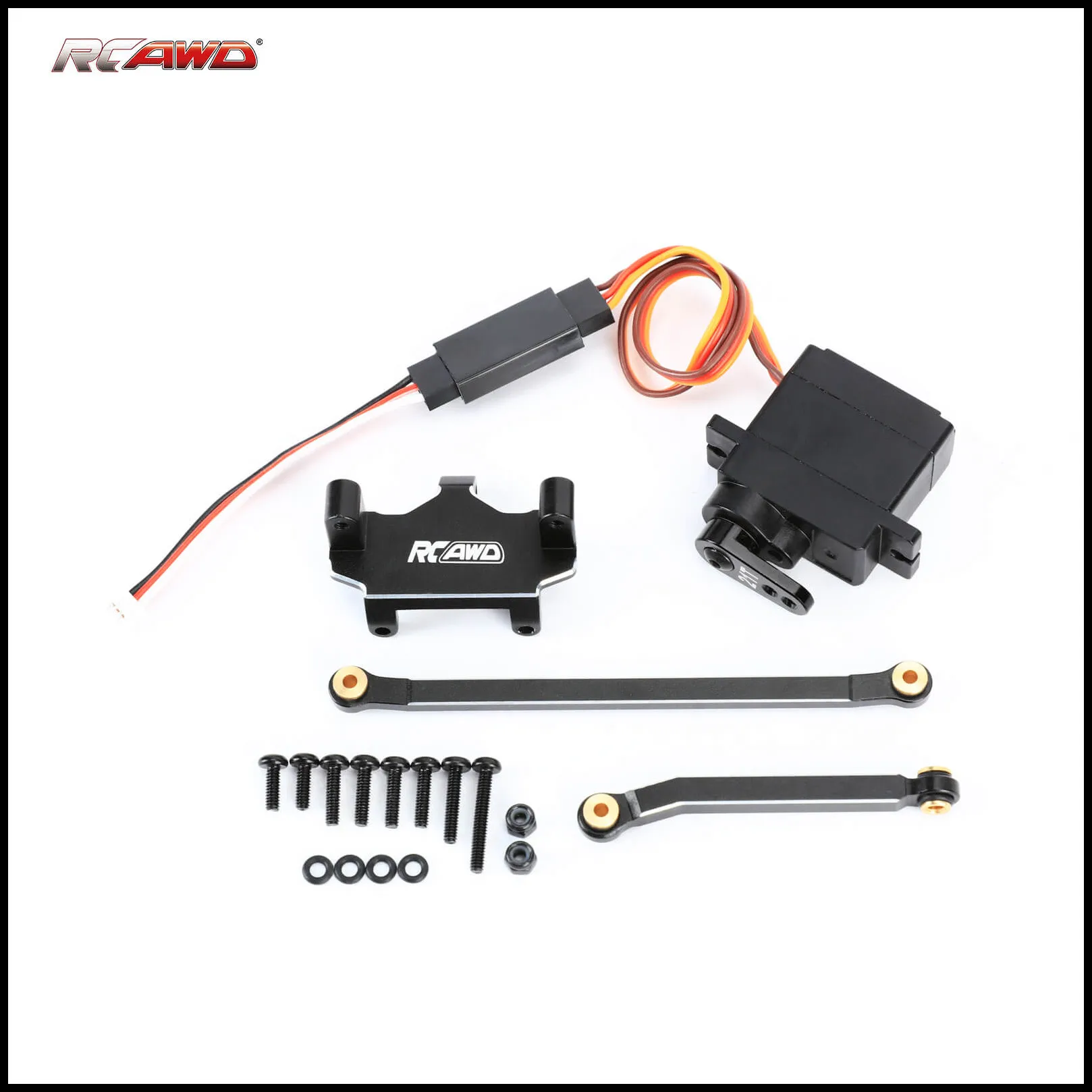 

RCAWD 6pcs/set 1KG Steering Servo &Mount & steering rod & 21T metal servo arm for Hobby Plus 1/18 Upgrades