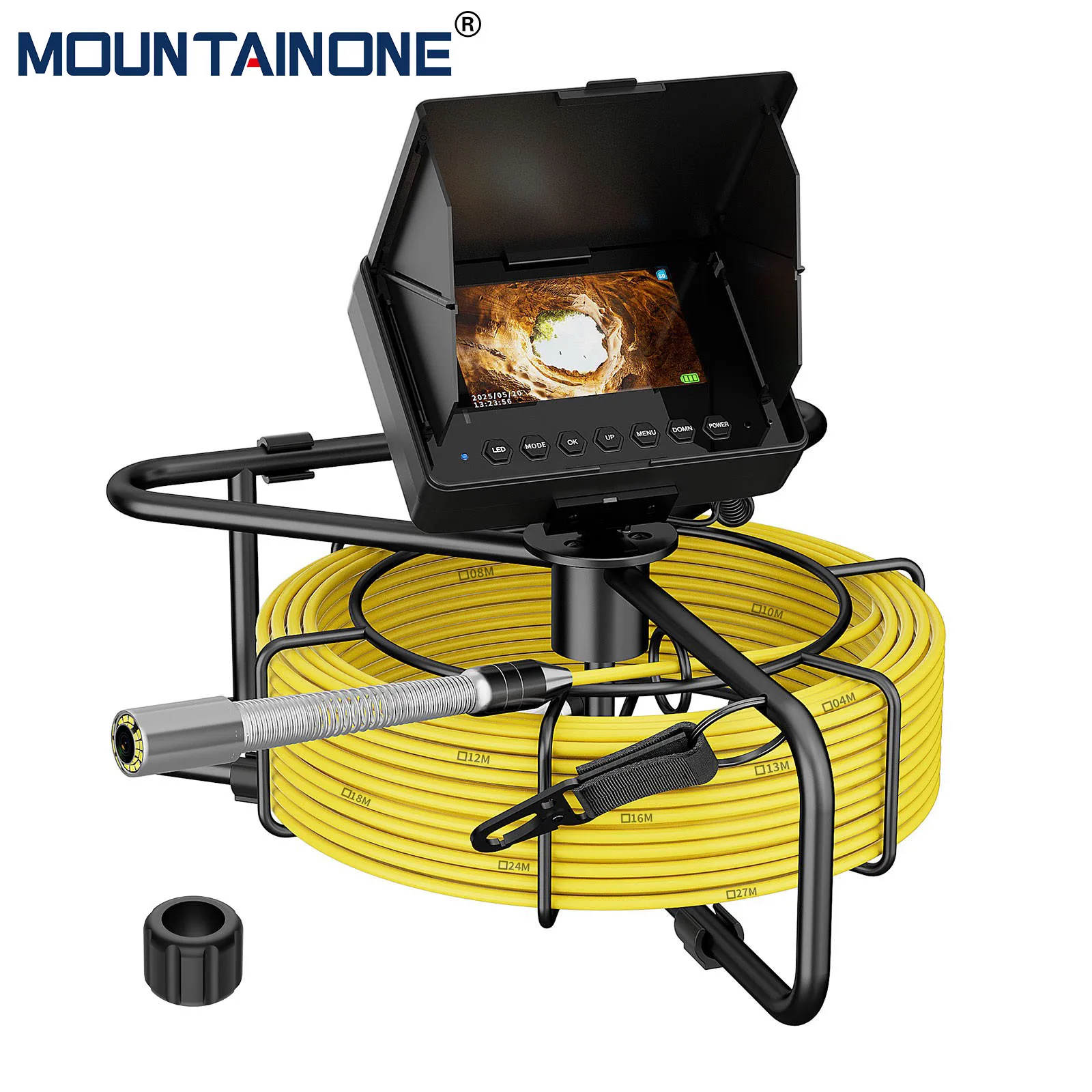 

Sewer Pipe Inspection Video Camera, 17mm/18mm/23mm 16GB Card DVR IP68 Drain Sewer Pipeline Industrial Endoscope 4.3" Monitor