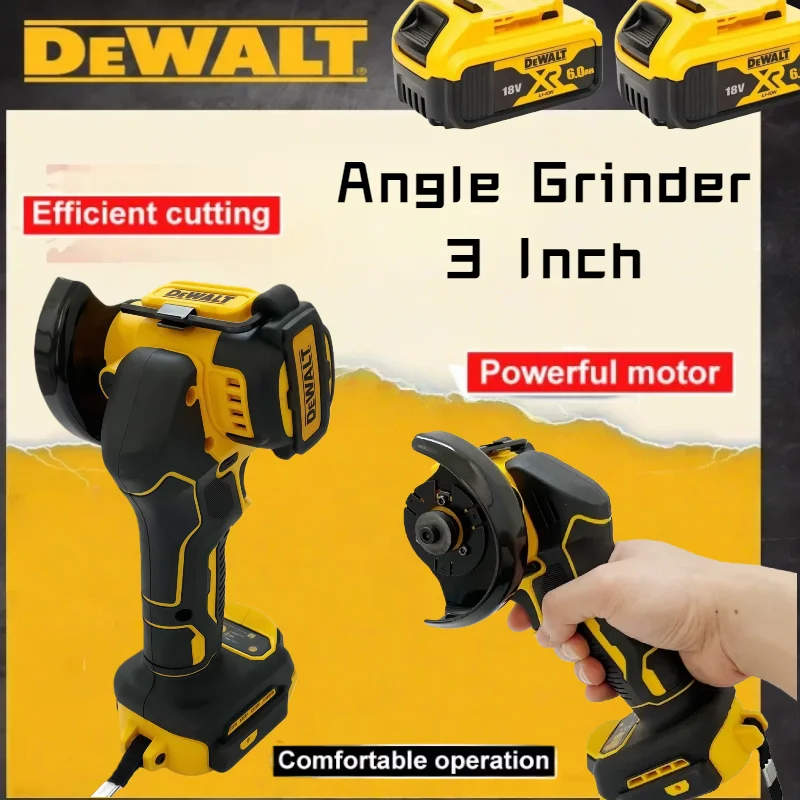 Szlifierka kątowa akumulatorowa DeWALT 3 cale Mini polerka szlifierka elektryczna narzędzia do cięcia do akumulatorów 20V 18V
