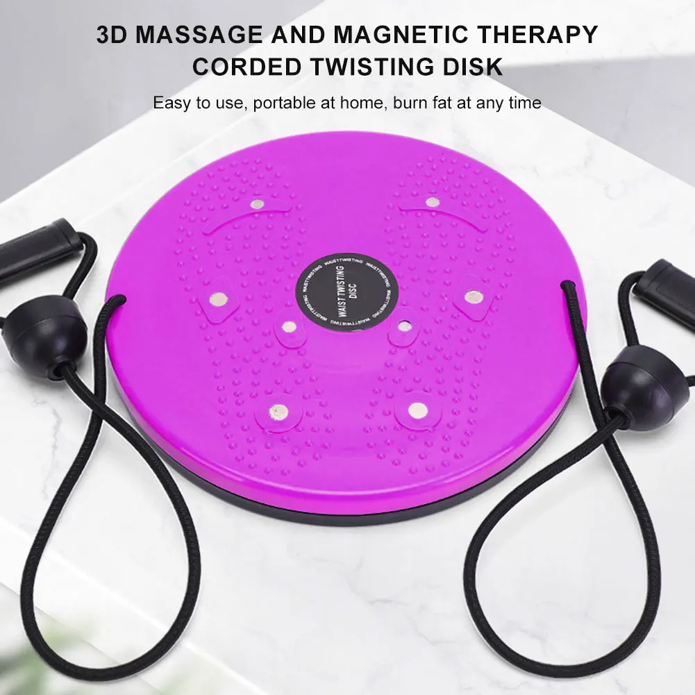 Aerobic Fitness Disc with Pull Rope Torsion Body Dance Plate Multifunction Weight Loss Aerobic Exercise Tool