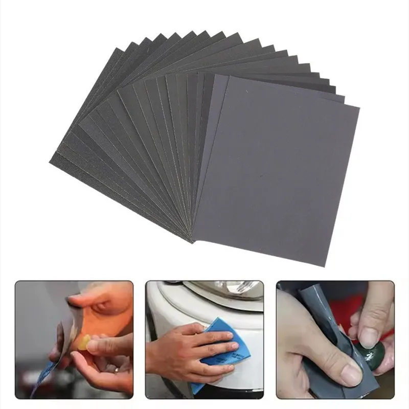 

5/10Pcs Sandpaper Set 100-2000 Grit Sand Paper Wet Dry Sanding Paper Abrasive Tools Car Metal Plastic Polishing