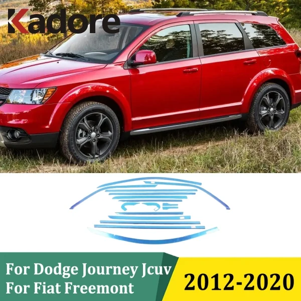 

For Dodge Journey Jcuv For Fiat Freemont 2012-2020 Door Window Frame Molding Trim Cover Exterior Car Accessories Stainless Steel