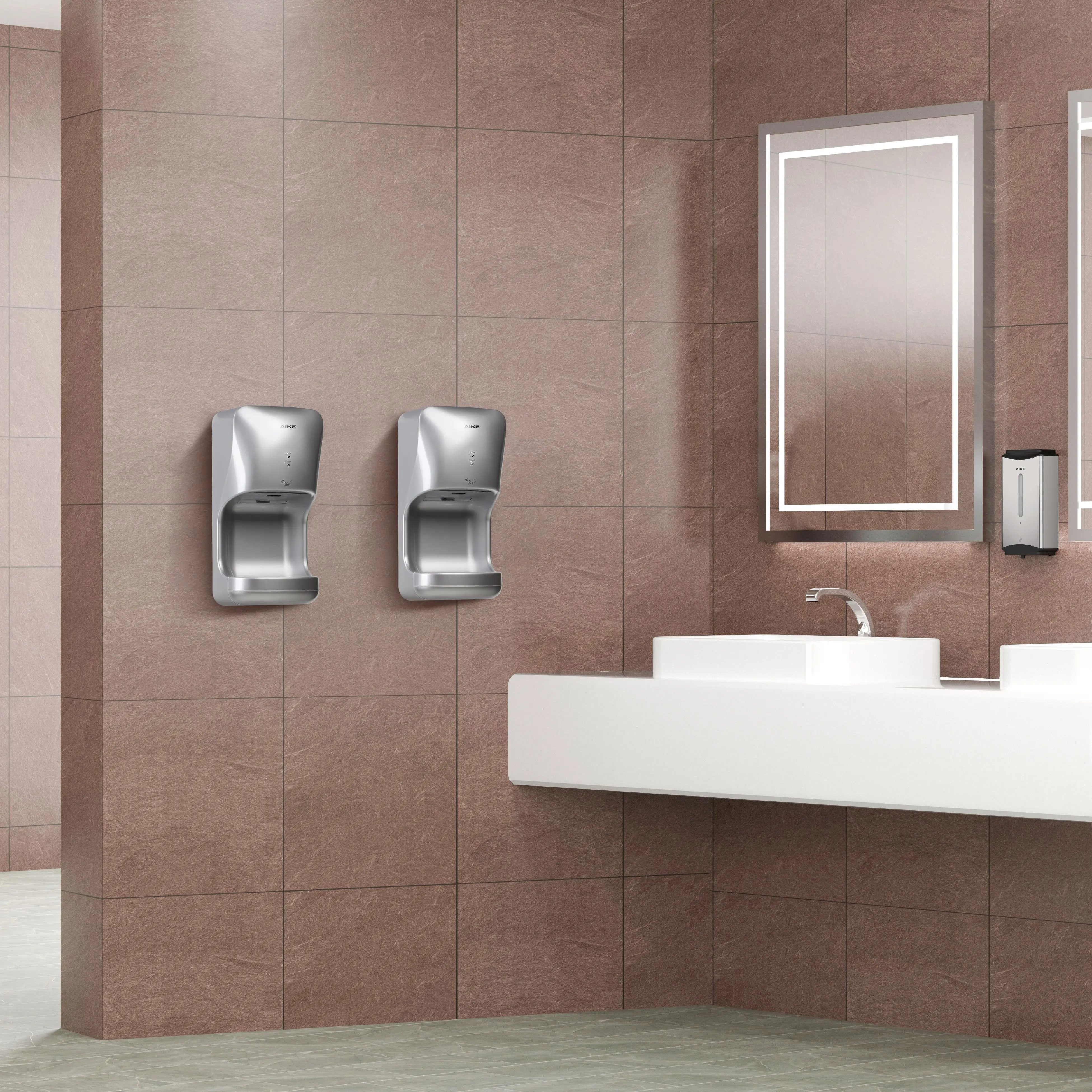 Commercial Bathroom AK2632 Automatic Hand Dryer 0.2S Ultra Fast Sensing Fast Drying ABS Wall Mount Dryer for Hotel