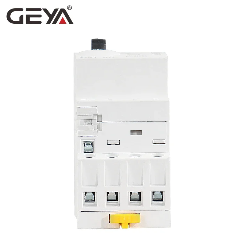 GEYA GYHC 2P 40A 63A 2NO or 2NC Manual Household Modular DIN Rail AC Contactor  AC220V 230V Manual Control