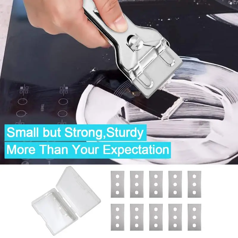 Glass Ceramic Hob Scraper Paint Scraper Tool Kitchen for Ceramic Induction Cooktops Multifunction Glass Ceramic Hob Cleaners